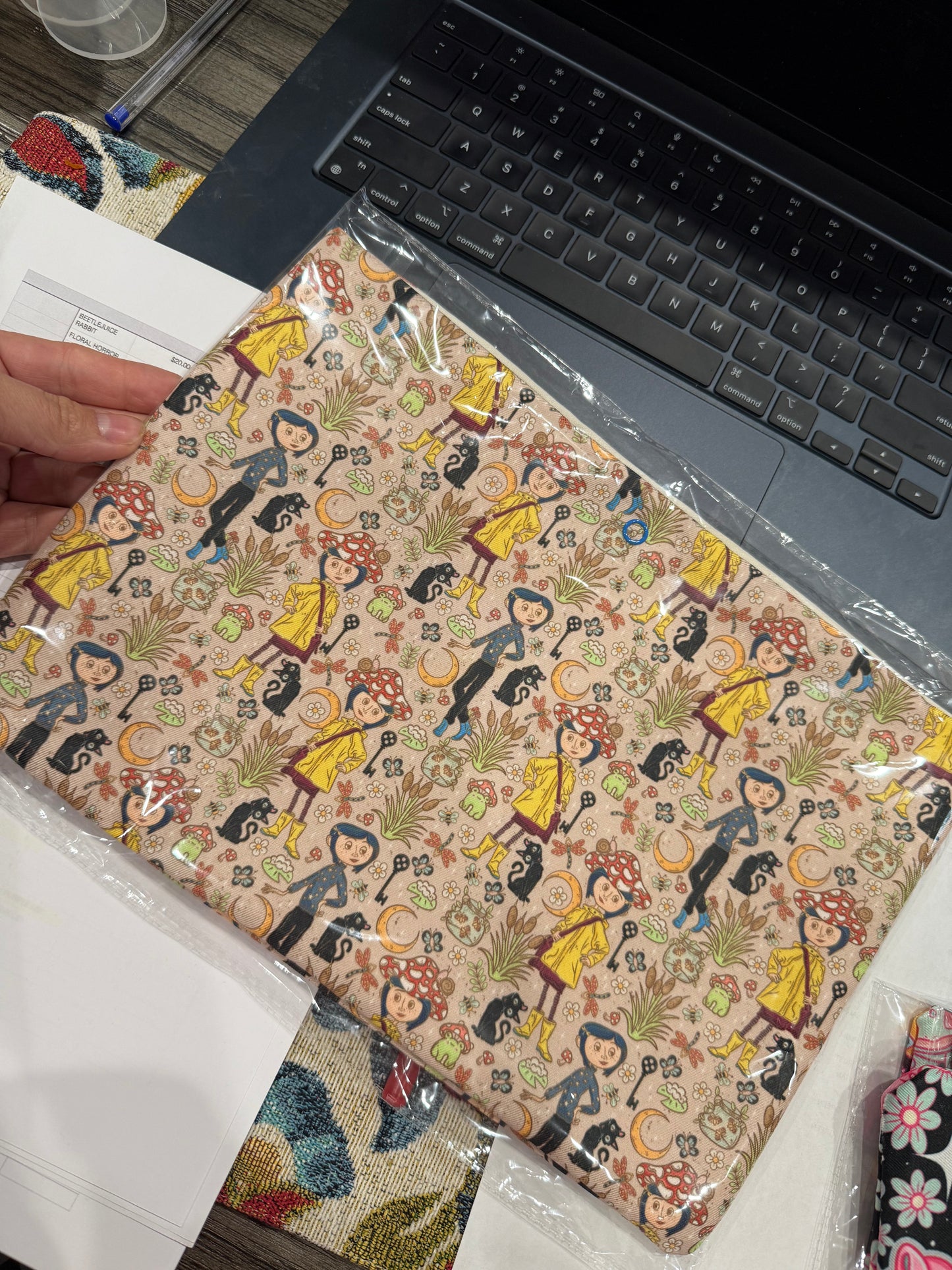 Coraline book sleeve