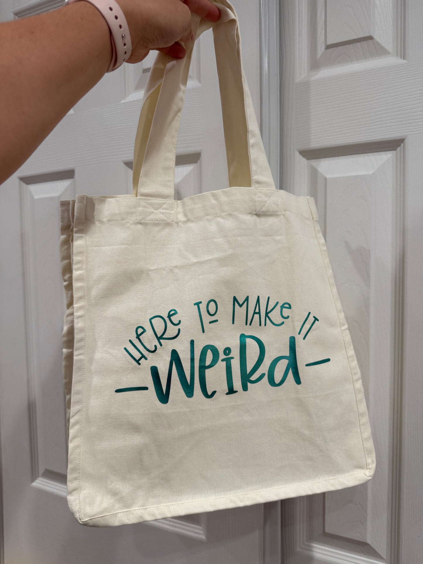 weird tote bag