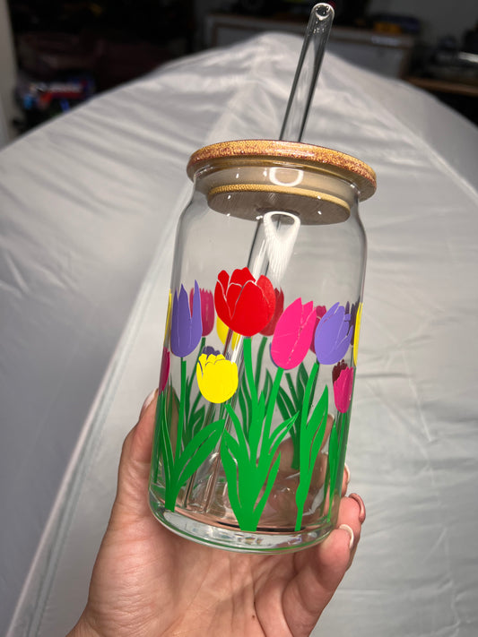 Tulip glass can