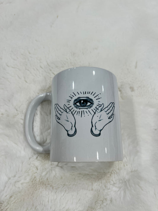 All seeing eye mug